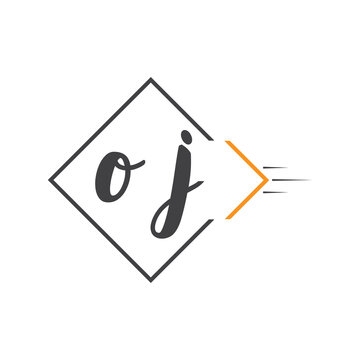initial monogram logo with square style design.