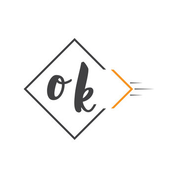 initial monogram logo with square style design.
