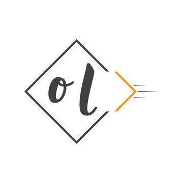 initial monogram logo with square style design.