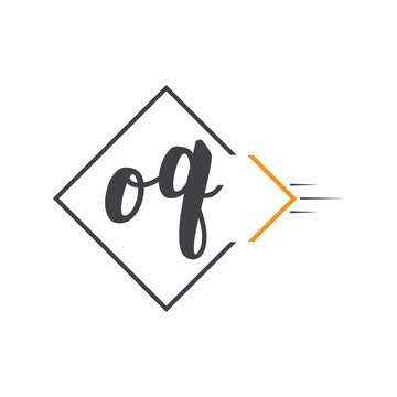 initial monogram logo with square style design.