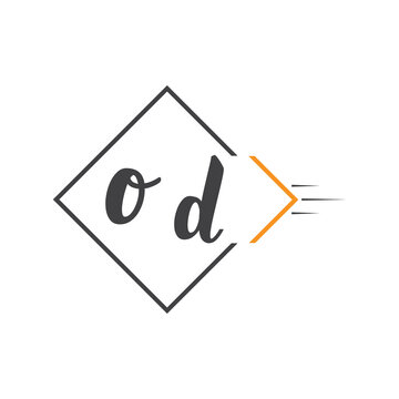 initial monogram logo with square style design.