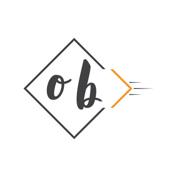 initial monogram logo with square style design.