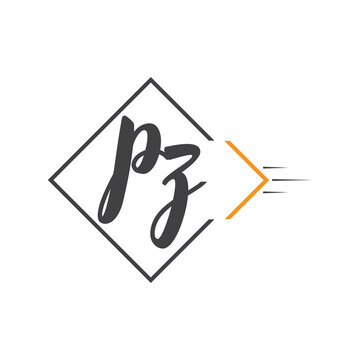 initial monogram logo with square style design.