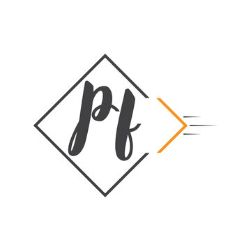 initial monogram logo with square style design.