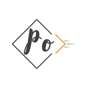 initial monogram logo with square style design.