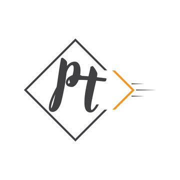 initial monogram logo with square style design.