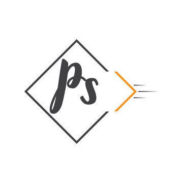 initial monogram logo with square style design.