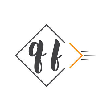 initial monogram logo with square style design.