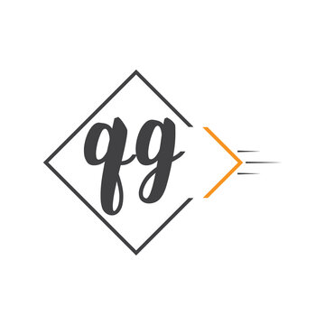 initial monogram logo with square style design.