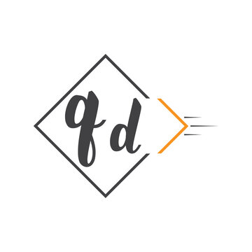 initial monogram logo with square style design.