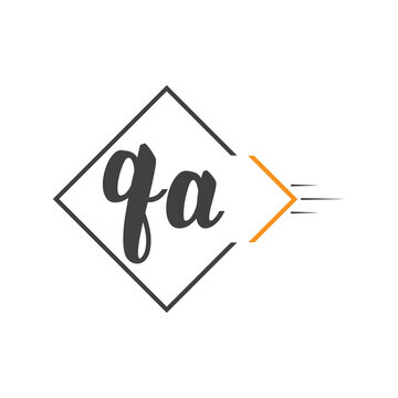 initial monogram logo with square style design.