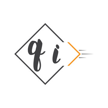 initial monogram logo with square style design.