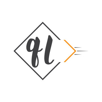 initial monogram logo with square style design.