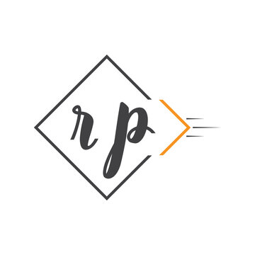 initial monogram logo with square style design.