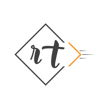 initial monogram logo with square style design.