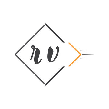 initial monogram logo with square style design.