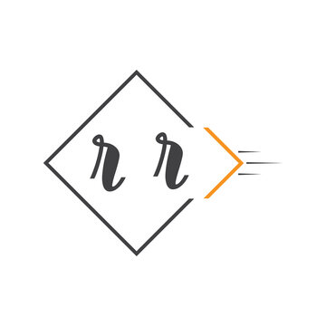 initial monogram logo with square style design.
