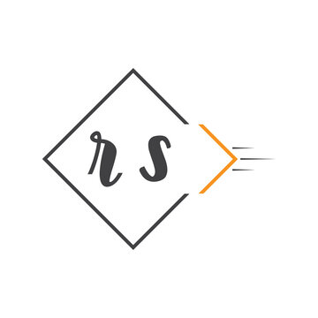 initial monogram logo with square style design.