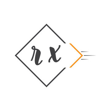 initial monogram logo with square style design.