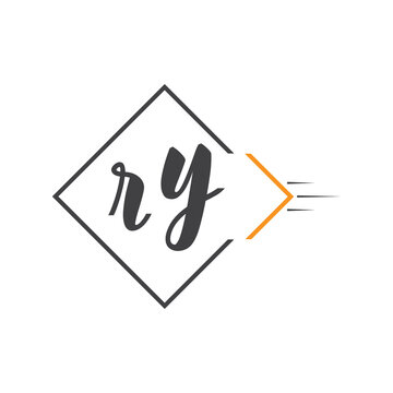 initial monogram logo with square style design.