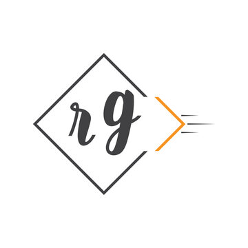 initial monogram logo with square style design.