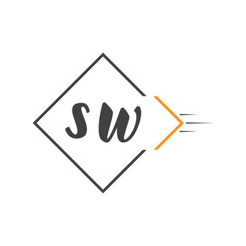 initial monogram logo with square style design.