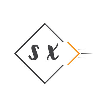 initial monogram logo with square style design.