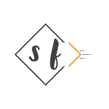 initial monogram logo with square style design.