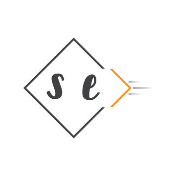 initial monogram logo with square style design.