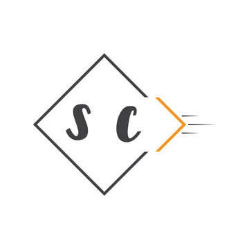 initial monogram logo with square style design.