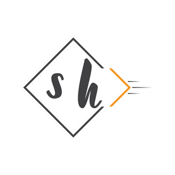 initial monogram logo with square style design.