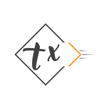 initial monogram logo with square style design.