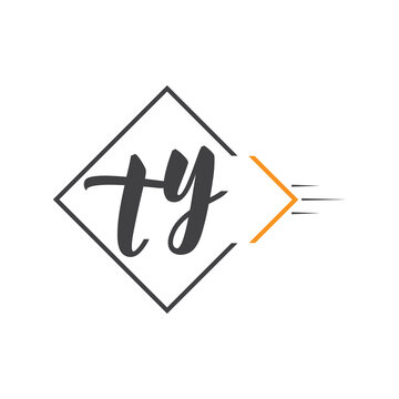 initial monogram logo with square style design.