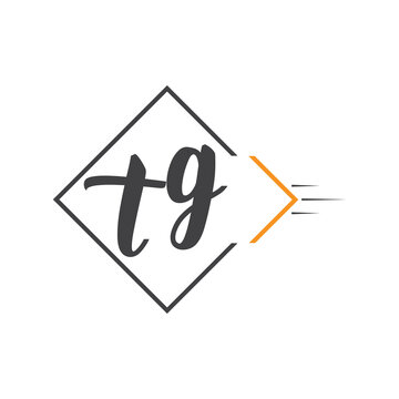 initial monogram logo with square style design.