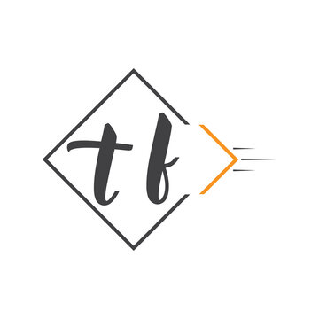initial monogram logo with square style design.