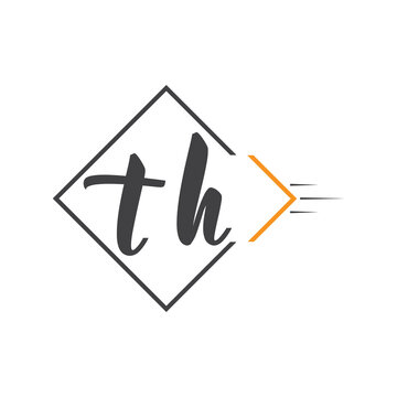 initial monogram logo with square style design.