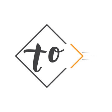 initial monogram logo with square style design.