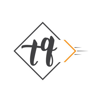 initial monogram logo with square style design.