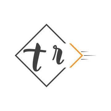 initial monogram logo with square style design.