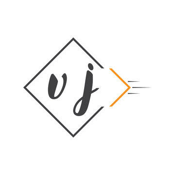 initial monogram logo with square style design.