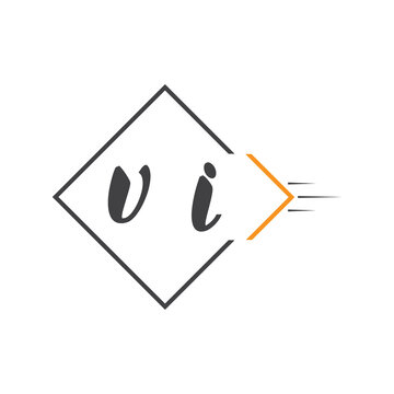 initial monogram logo with square style design.