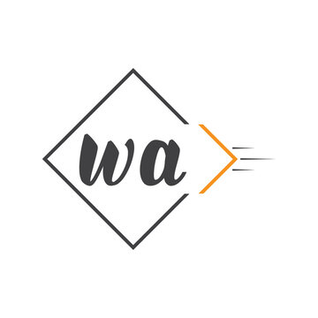 initial monogram logo with square style design.
