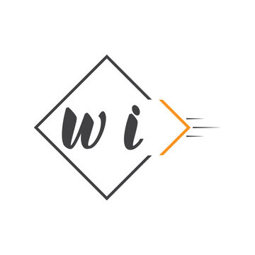 initial monogram logo with square style design.