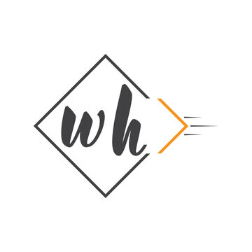 initial monogram logo with square style design.