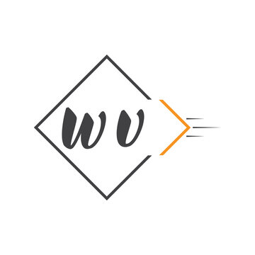 initial monogram logo with square style design.