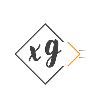 initial monogram logo with square style design.