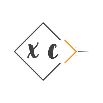 initial monogram logo with square style design.