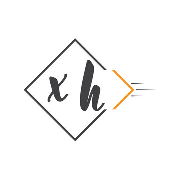 initial monogram logo with square style design.
