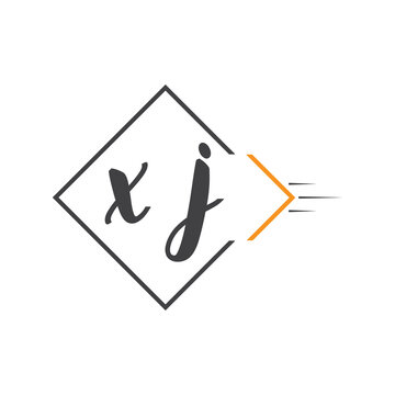 initial monogram logo with square style design.