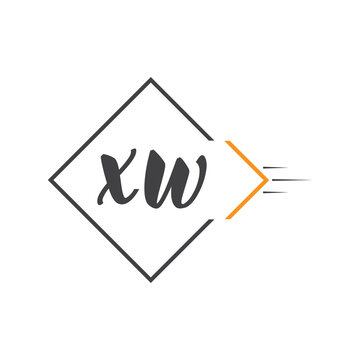 initial monogram logo with square style design.
